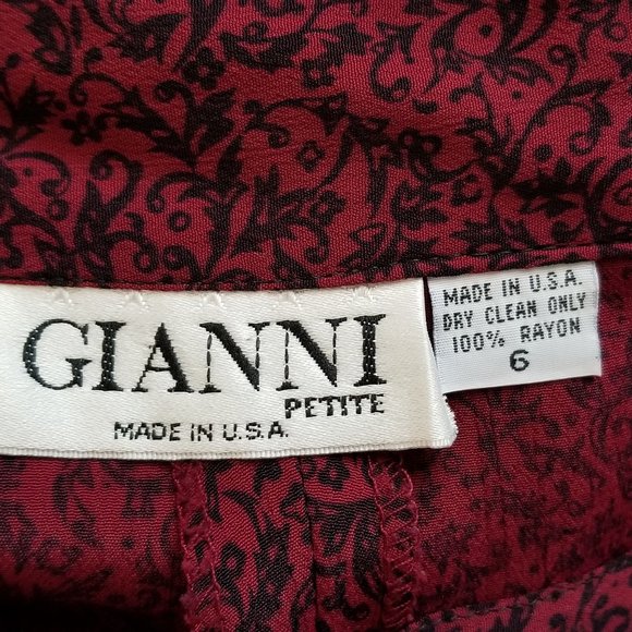 Gianni Red and Black Flare Skirt - Picture 4 of 4